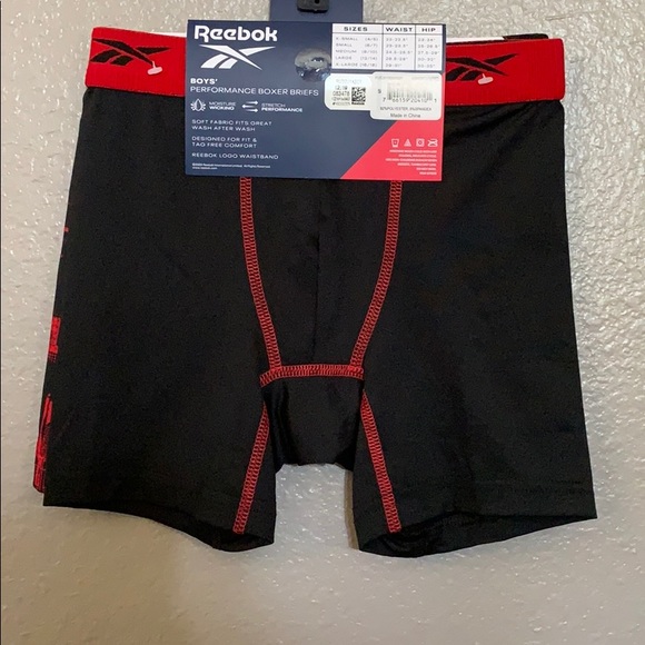 X2 Reebok 2pk performance boxer briefs Large (12-14) - Picture 2 of 5